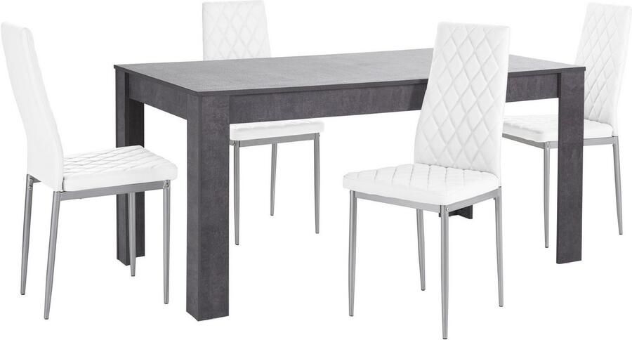 INOSIGN Eethoek Lynn160 Brooke Tafel met 4 stoelen (set 5-delig) - Foto 2
