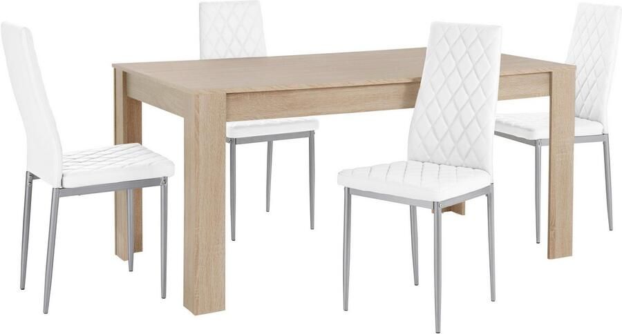 INOSIGN Eethoek Lynn160 Brooke Tafel met 4 stoelen (set 5-delig) - Foto 2