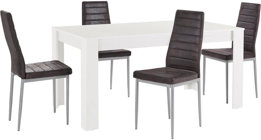 INOSIGN Eethoek Lynn160 Kate Tafel met 4 stoelen (set 5-delig) - Foto 3