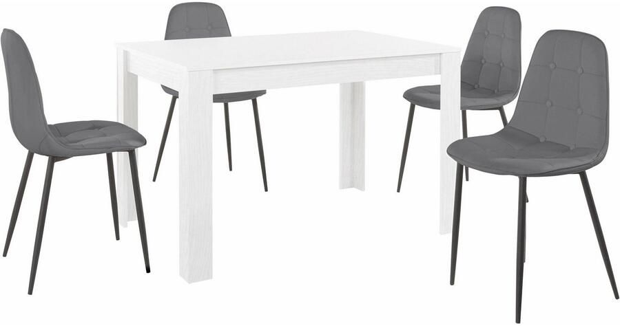 INOSIGN Eethoek met eettafel 120 cm breed (set 5-delig) - Foto 4