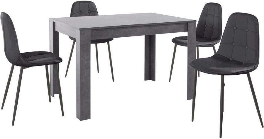 INOSIGN Eethoek met eettafel 120 cm breed (set 5-delig) - Foto 4