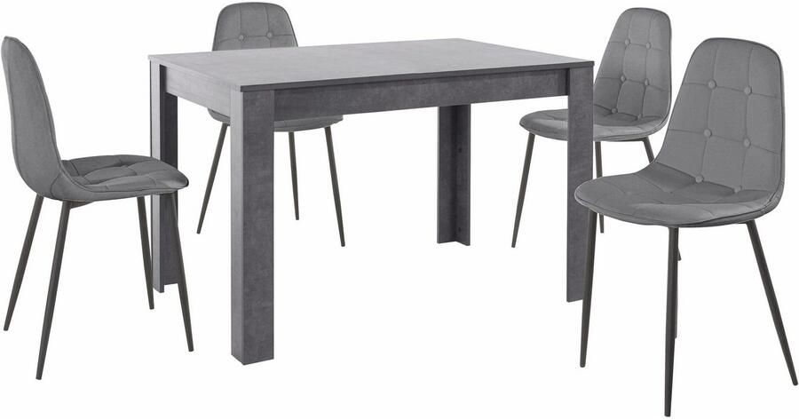 INOSIGN Eethoek met eettafel 120 cm breed (set 5-delig) - Foto 3