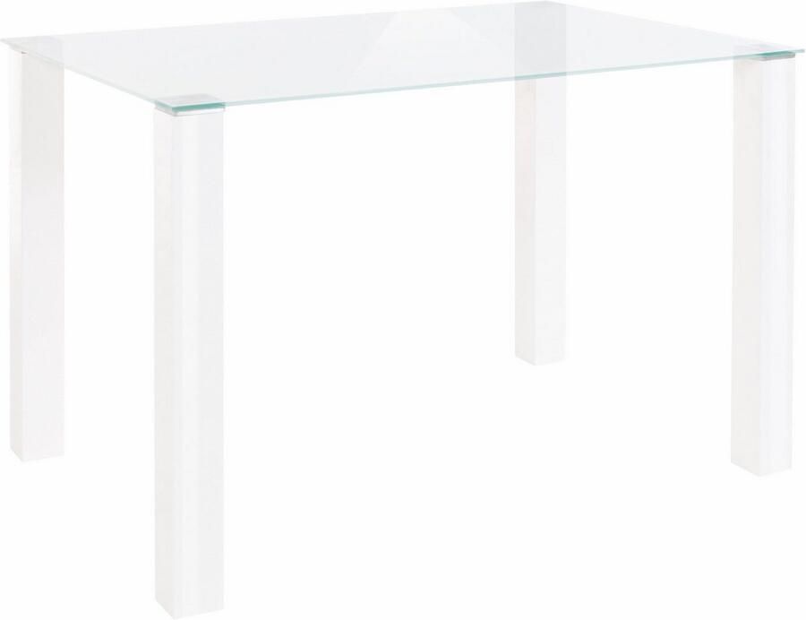 INOSIGN Eethoek met glazen tafel breedte 120 cm (set 5-delig)