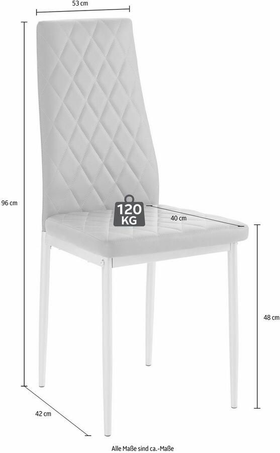 INOSIGN Eethoek met glazen tafel breedte 80 cm (set 5-delig) - Foto 4