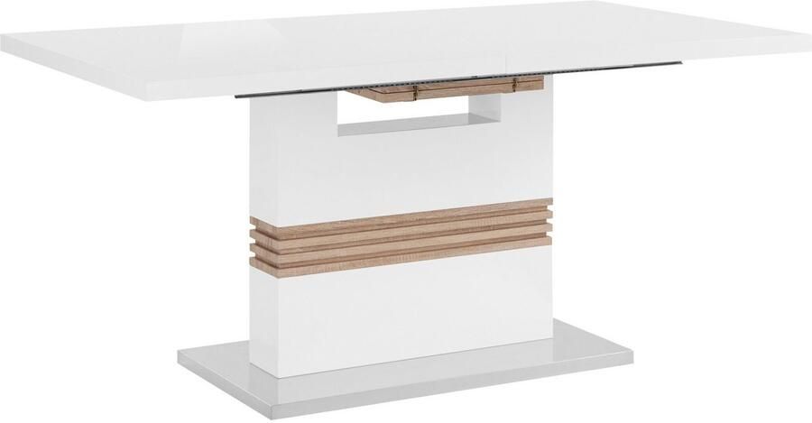 INOSIGN Eethoek Perez paars met 4 stoelen tafel uittrekbaar breedte 160-200 cm (set 5-delig) - Foto 5