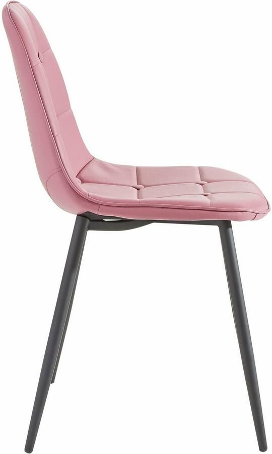 INOSIGN Eethoek Sabine + Luna Eettafel breedte 120 cm en 4 eetkamerstoelen overtrekstof in imitatieleer (set 5-delig) - Foto 8