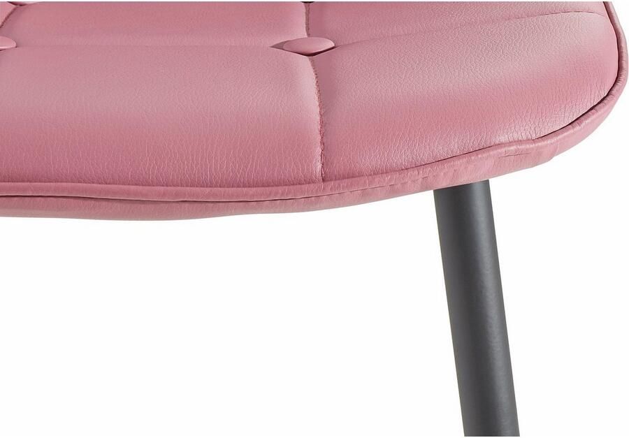 INOSIGN Eethoek Sabine + Luna Eettafel breedte 120 cm en 4 eetkamerstoelen overtrekstof in imitatieleer (set 5-delig) - Foto 5
