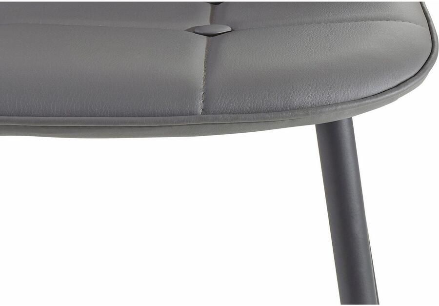 INOSIGN Eethoek Sabine + Luna Eettafel breedte 160 cm en 4 eetkamerstoelen overtrekstof in imitatieleer (set 5-delig) - Foto 6