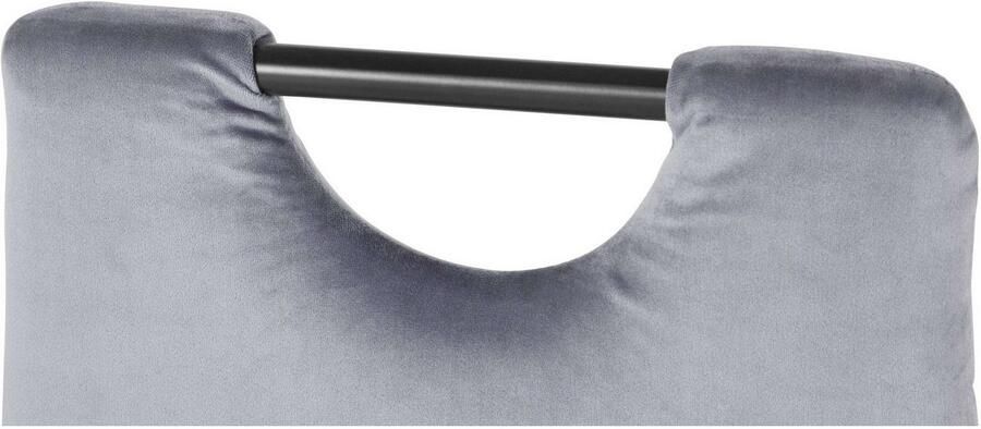 INOSIGN Eethoek Silvi-Mandy Glazen tafel 110x110 cm met 4 stoelen (velours stof) frame van metaal (set 5-delig) - Foto 8