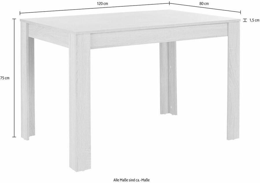 INOSIGN Eethoek TOPSELLER! Tafel stoel OTTOs keuze (set 5-delig)