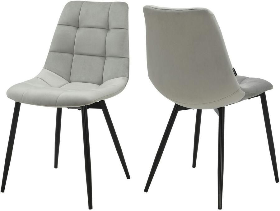 INOSIGN Eetkamerstoel Arhus TOPSELLER! Keukenstoel met zachte fluwelen bekleding onderhoudsvriendelijk materiaal (set) - Foto 5