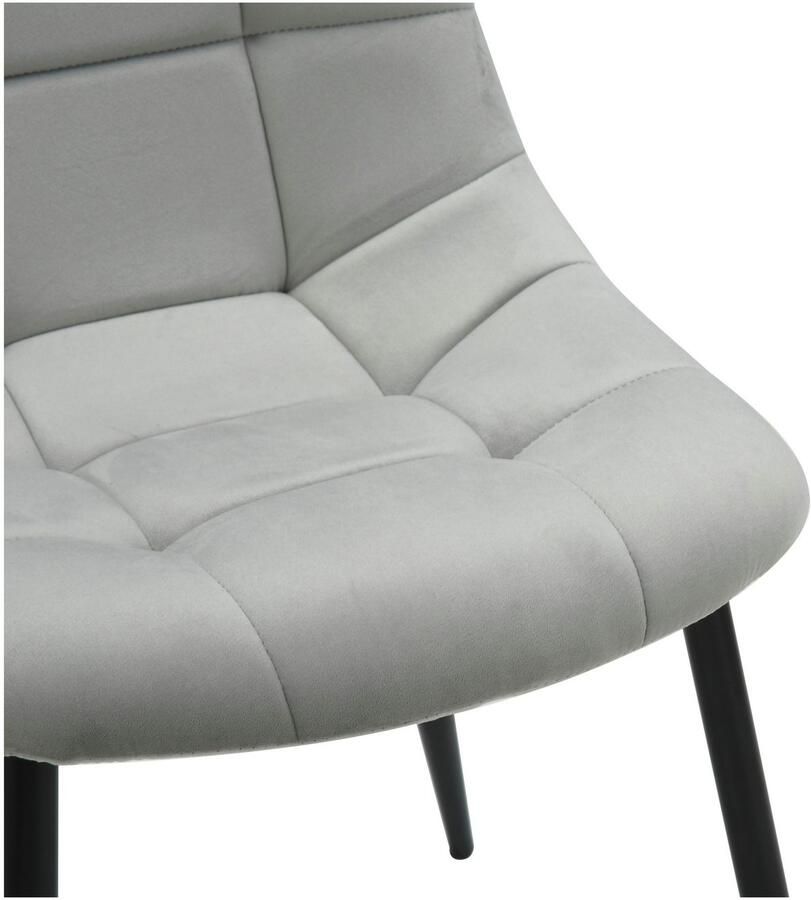 INOSIGN Eetkamerstoel Arhus TOPSELLER! Keukenstoel met zachte fluwelen bekleding onderhoudsvriendelijk materiaal (set) - Foto 3