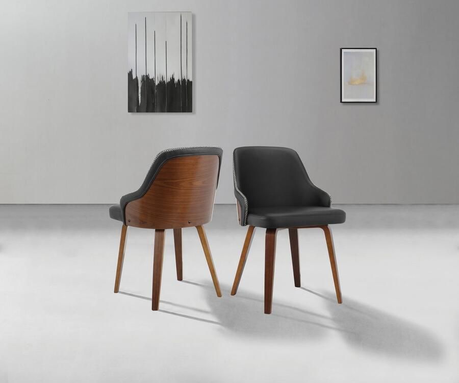 INOSIGN Eetkamerstoel Bojan gemakkelijk te onderhouden imitatieleer beklede zitting en rugleuning zithoogte 47 cm (2 stuks) - Foto 6