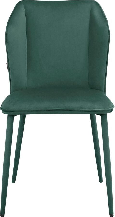 INOSIGN Eetkamerstoel Koa van veloursstof met zacht verdikte zitting en rugleuning zithoogte 49 cm (2 stuks) - Foto 8