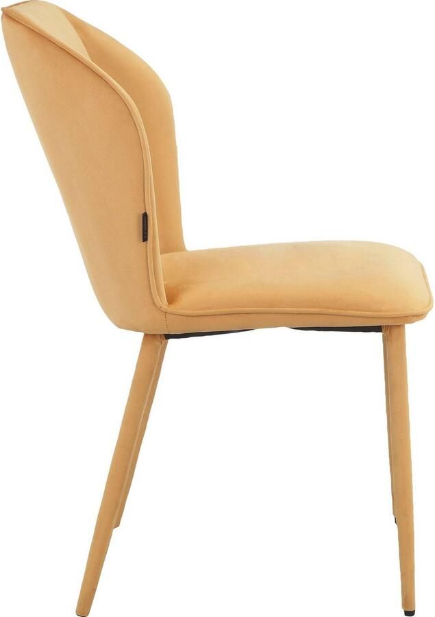 INOSIGN Eetkamerstoel Koa van veloursstof met zacht verdikte zitting en rugleuning zithoogte 49 cm (2 stuks) - Foto 6