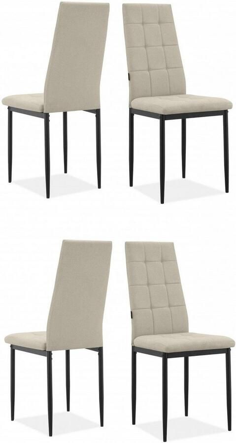 INOSIGN Eetkamerstoel Moana Met quilten (set 4 stuks) - Foto 3