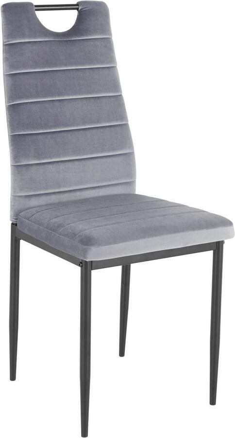 INOSIGN Eetkamerstoel (set van 2 of 4) met veloursovertrek rugleuning met handgreep (set) - Foto 20