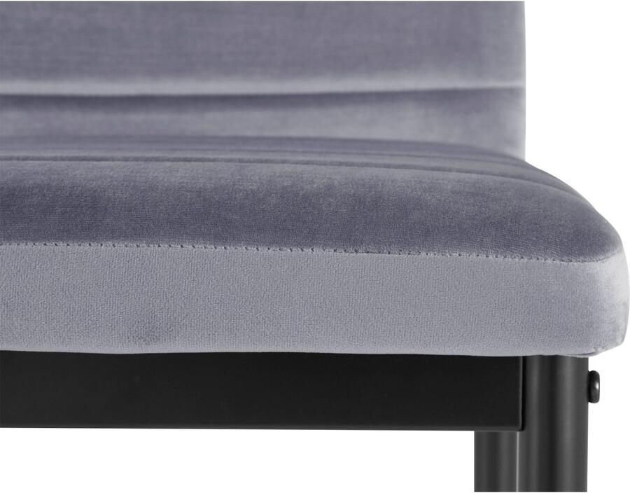 INOSIGN Eetkamerstoel (set van 2 of 4) met veloursovertrek rugleuning met handgreep (set) - Foto 4