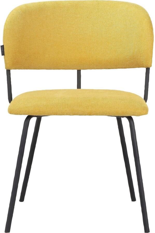 INOSIGN Eetkamerstoel Taous Zitting en rugleuning met bekleding met onderstel van metaal zithoogte 48 cm (2 stuks) - Foto 8