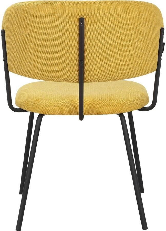 INOSIGN Eetkamerstoel Taous Zitting en rugleuning met bekleding met onderstel van metaal zithoogte 48 cm (2 stuks) - Foto 7