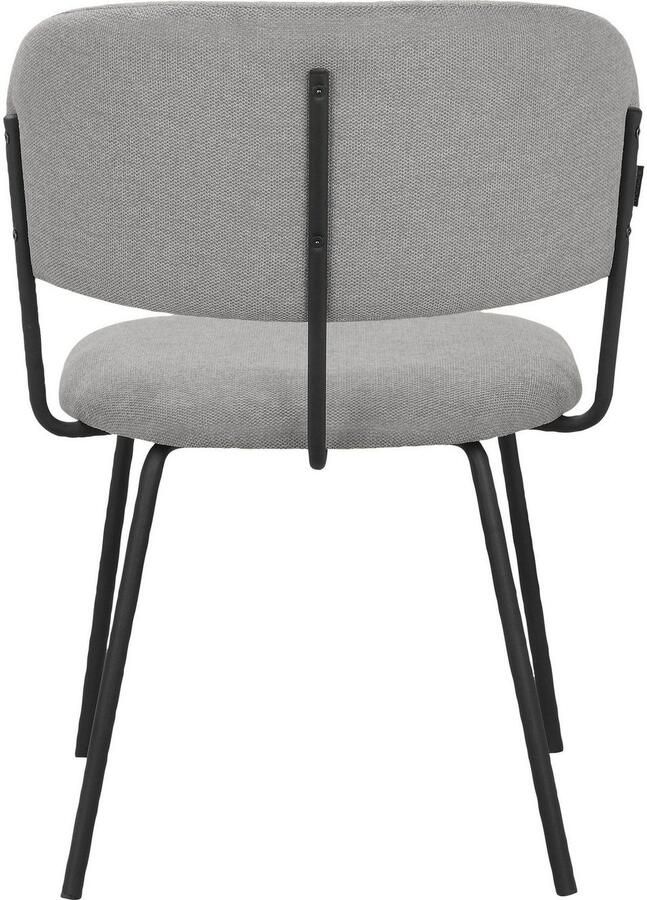 INOSIGN Eetkamerstoel Taous Zitting en rugleuning met bekleding met onderstel van metaal zithoogte 48 cm (2 stuks) - Foto 7