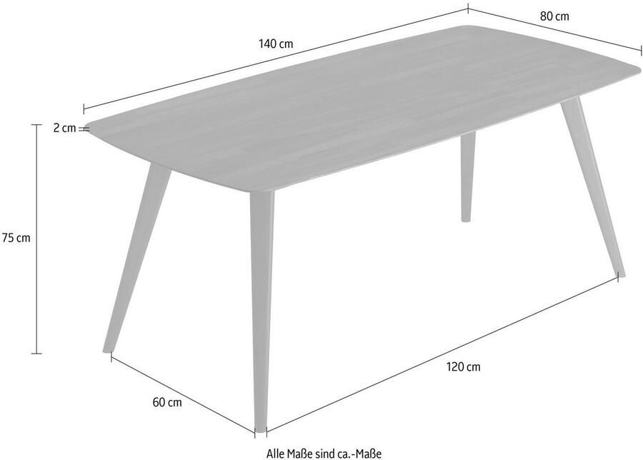 INOSIGN Eettafel Breedte 140 cm en 180 cm - Foto 4