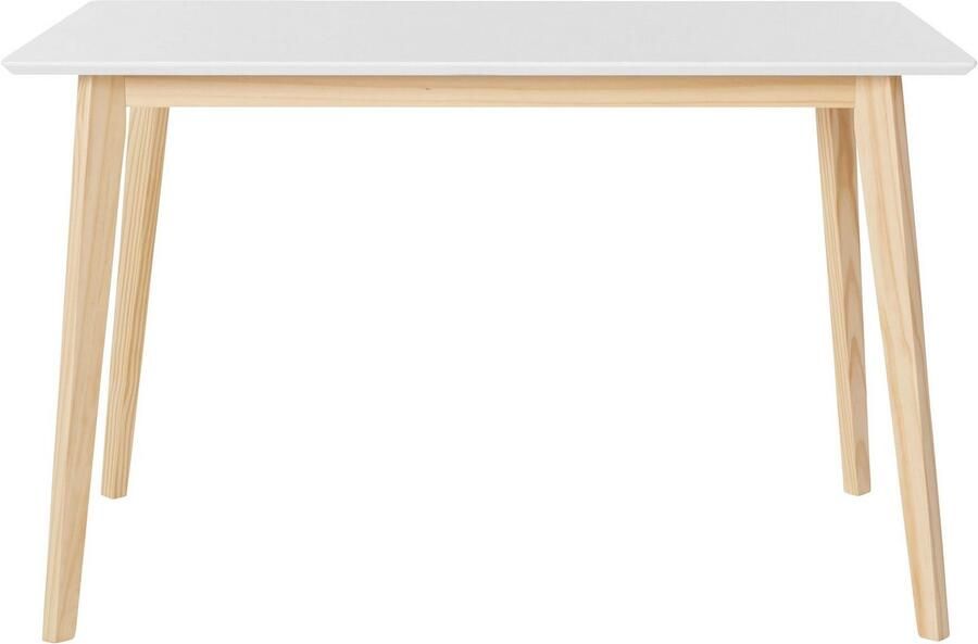 INOSIGN Eettafel Cody met poten van massief hout hoekig mdf-tafelblad in 2 kleurvarianten - Foto 11