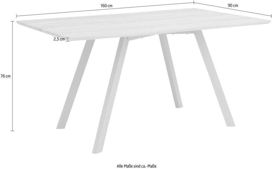 INOSIGN Eettafel Juncus Breedte 160 cm - Foto 5