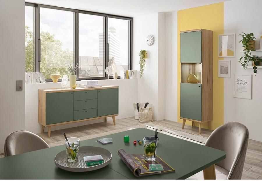 INOSIGN Eettafel MAVAS in moderne trendkleur breedte 140 180 cm (met inlegplaat) - Foto 3