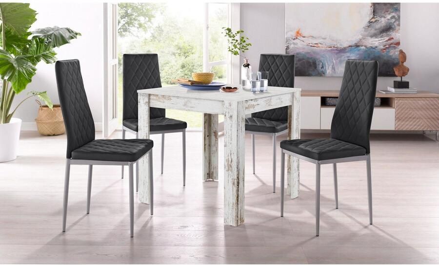 INOSIGN Eettafel Meigh TOPSELLER! van houtmateriaal breedte 80 cm - Foto 4