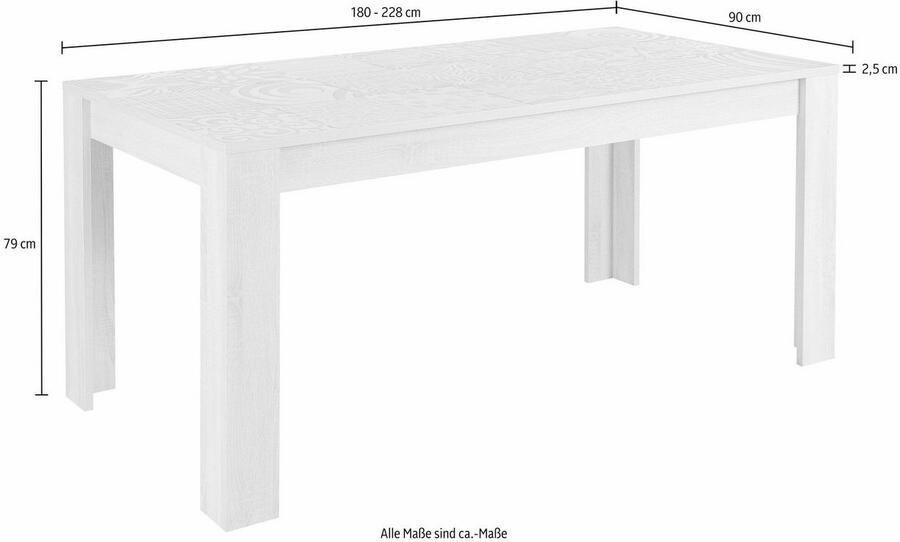 INOSIGN Eettafel Miro Breedte 180 cm met of zonder insteekbladen - Foto 11