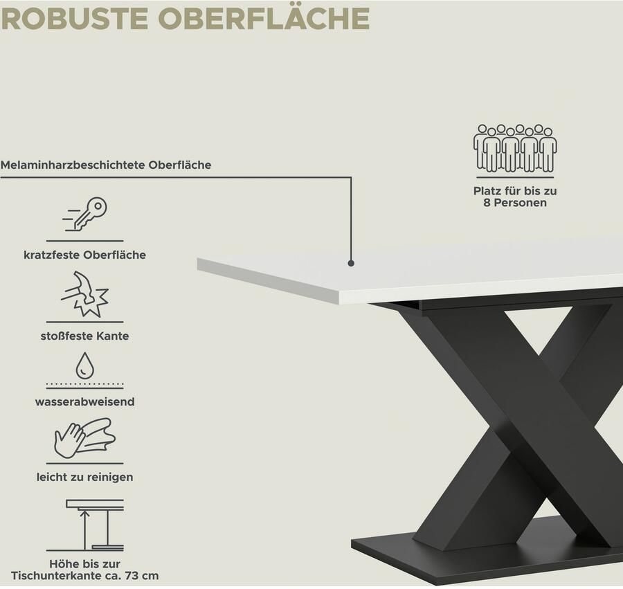 INOSIGN Eettafel Motus uitschuifbaar 150 190 cm inclusief 40 cm inlegplaat (1 stuk) - Foto 4