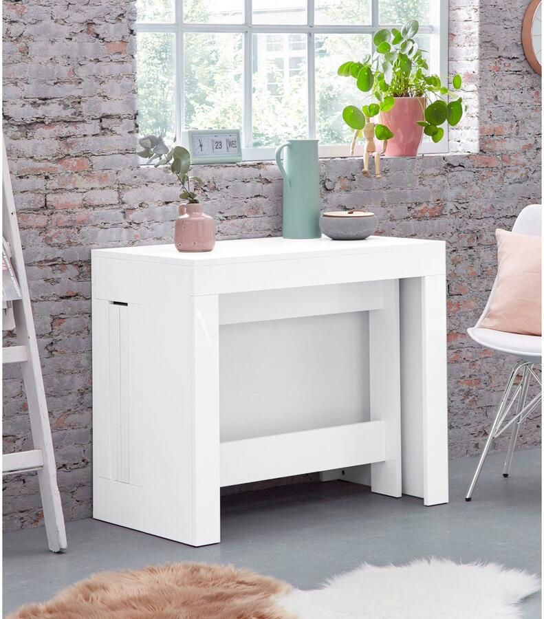 INOSIGN Eettafel Praktika keukentafel salontafel eettafel met uittrekfunctie uittrekbaar van 50 cm naar 300 cm - Foto 5