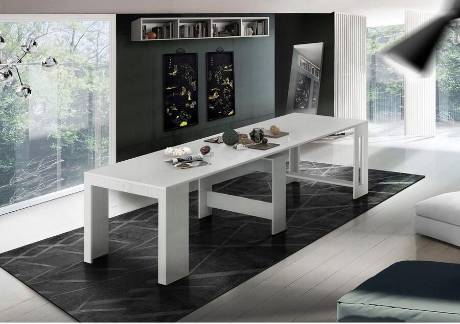 INOSIGN Eettafel Praktika keukentafel salontafel eettafel met uittrekfunctie uittrekbaar van 50 cm naar 300 cm - Foto 2