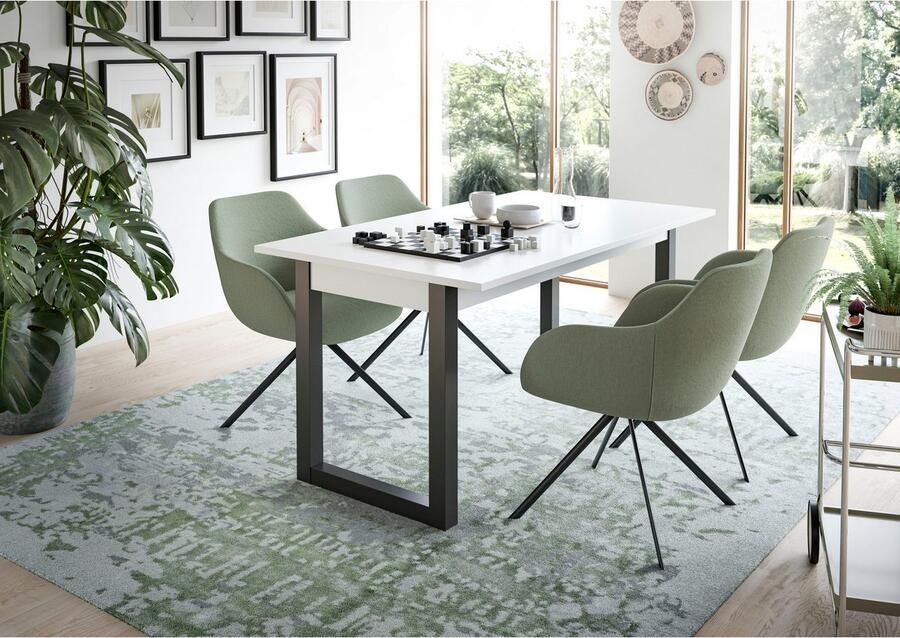 INOSIGN Eettafel Rail uitschuifbaar 150 190 cm inclusief 40 cm inlegplaat - Foto 5