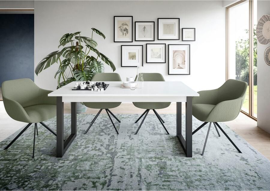 INOSIGN Eettafel Rail uitschuifbaar 150 190 cm inclusief 40 cm inlegplaat - Foto 6