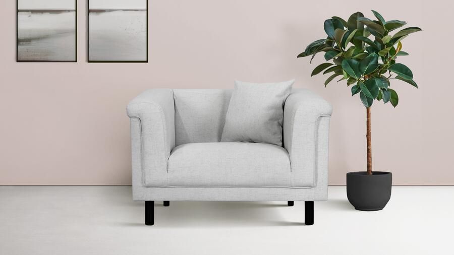 INOSIGN Fauteuil AGNIA BxDxH: 100x85x71 cm incl. sierkussens ook in cord en bouclé - Foto 6