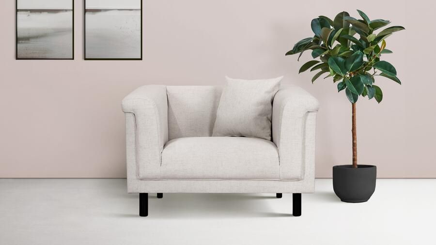 INOSIGN Fauteuil AGNIA BxDxH: 100x85x71 cm incl. sierkussens ook in cord en bouclé - Foto 6