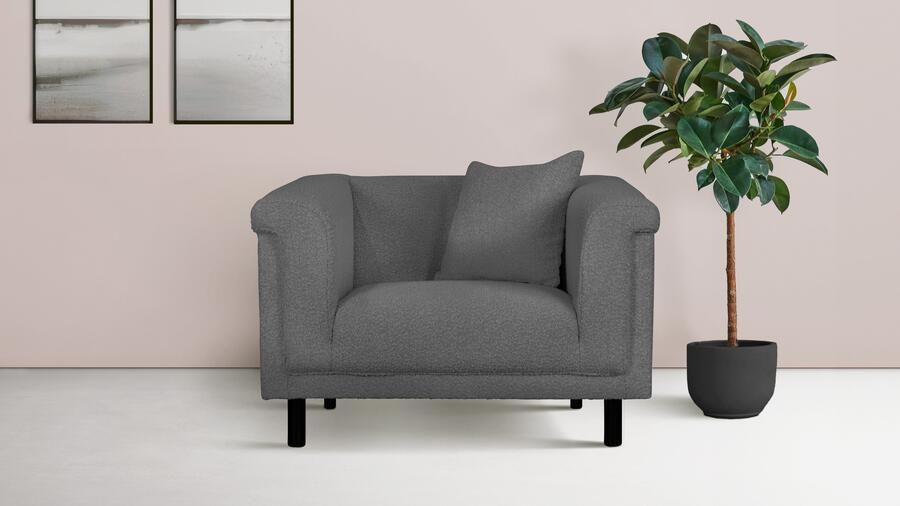 INOSIGN Fauteuil AGNIA BxDxH: 100x85x71 cm incl. sierkussens ook in cord en bouclé - Foto 6