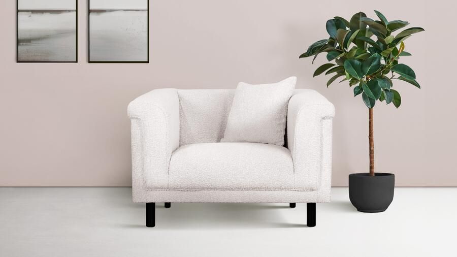 INOSIGN Fauteuil AGNIA BxDxH: 100x85x71 cm incl. sierkussens ook in cord en bouclé - Foto 6