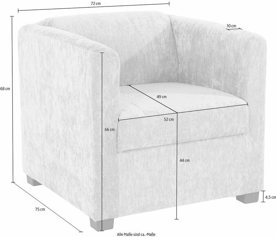 INOSIGN Fauteuil Bob Cocktailfauteuil Clubfauteuil Loungefauteuil (set) - Foto 2