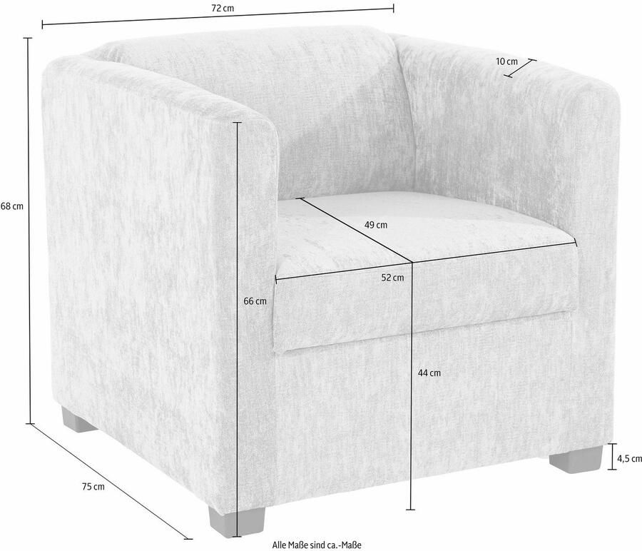 INOSIGN Fauteuil Bob Cocktailfauteuil Clubfauteuil Loungefauteuil (set) - Foto 2