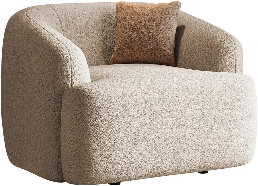 INOSIGN Fauteuil Nergal BxDxH 120x110x81 cm Grote fauteuil met golfondersteuning in verschillende kleuren - Foto 4