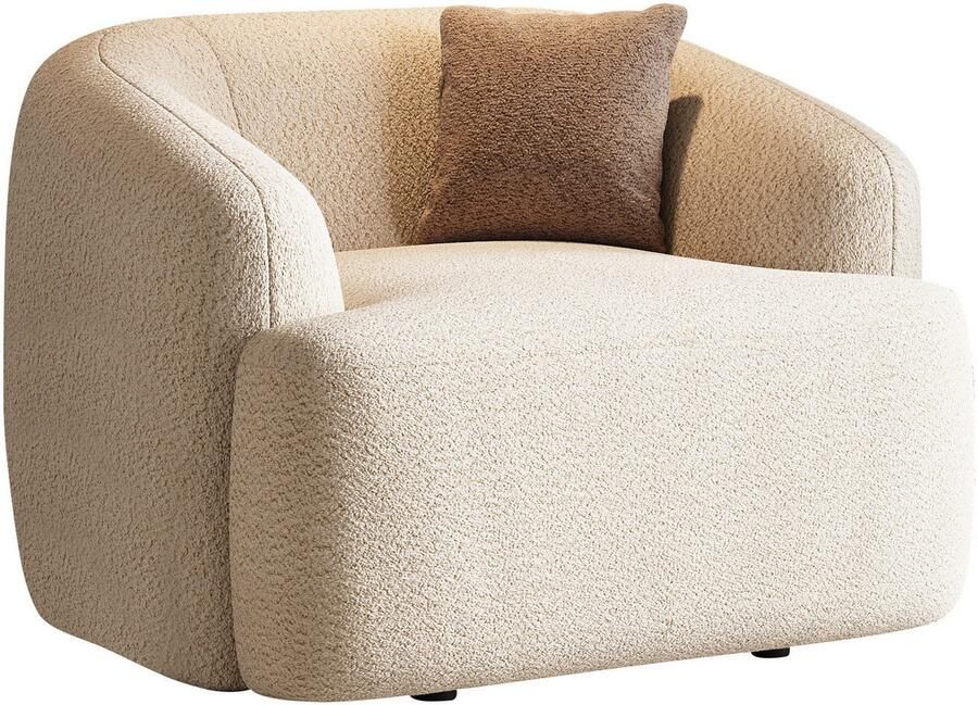 INOSIGN Fauteuil Nergal BxDxH 120x110x81 cm Grote fauteuil met golfondersteuning in verschillende kleuren - Foto 4