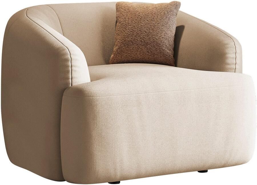 INOSIGN Fauteuil Nergal BxDxH 120x110x81 cm Grote fauteuil met golfondersteuning in verschillende kleuren - Foto 4