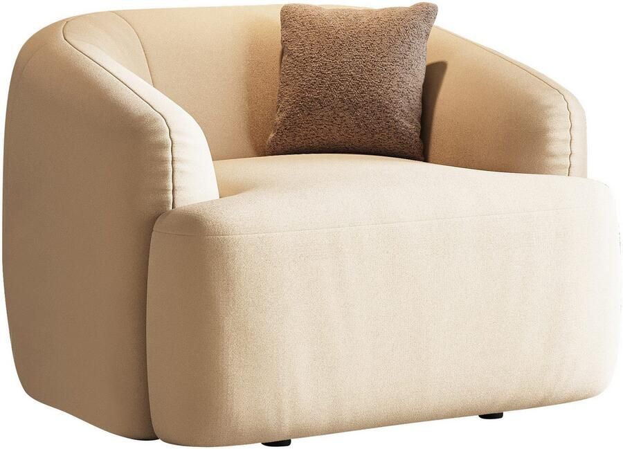 INOSIGN Fauteuil Nergal BxDxH 120x110x81 cm Grote fauteuil met golfondersteuning in verschillende kleuren - Foto 4