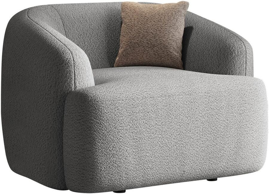 INOSIGN Fauteuil Nergal BxDxH 120x110x81 cm Grote fauteuil met golfondersteuning in verschillende kleuren - Foto 4