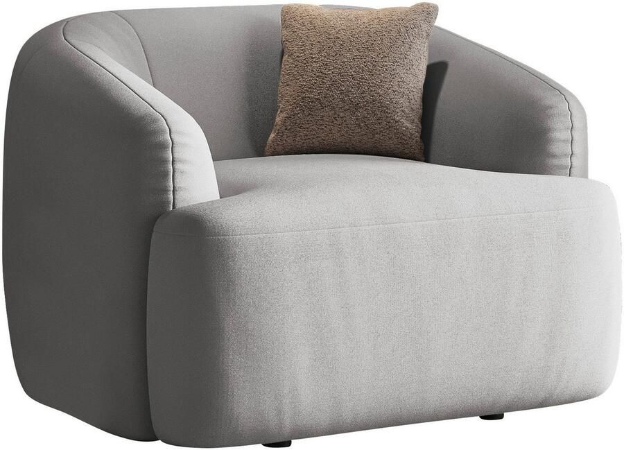 INOSIGN Fauteuil Nergal BxDxH 120x110x81 cm Grote fauteuil met golfondersteuning in verschillende kleuren - Foto 4