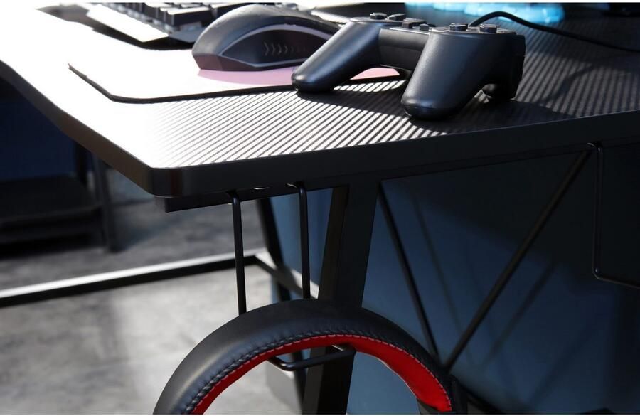 INOSIGN Gamingtafel STREAKY bureau pc-bureau kabeldoorvoer 2 hoofdtelefoonhaken - Foto 18