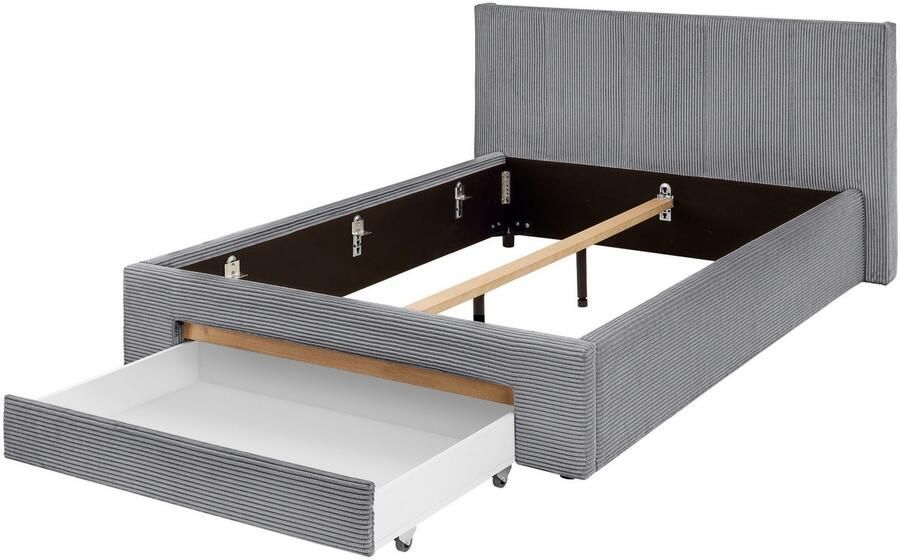 INOSIGN Gestoffeerd bed CiTY GiRON bedframe met bedlade gestoffeerd opbergbed met hondenbed of opberglade bekleding van corduroy of linnenlook - Foto 7